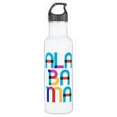 Alabama Classic  Colorful 80s Pop Art Waterfles (Voorkant)