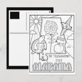 Alabama Collage Briefkaart (Voorkant / Achterkant)