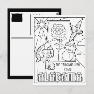 Alabama Collage Briefkaart