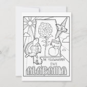Alabama Collage Kaart (Voorkant)
