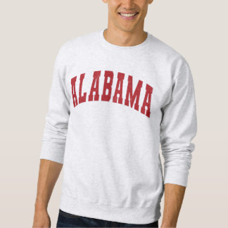 Alabama  College Style Red Text Trui
