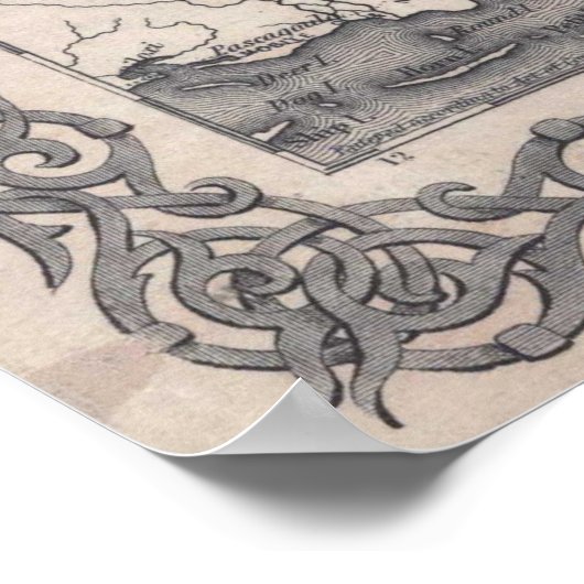  Alabama County Map (1859) Poster (Hoek)