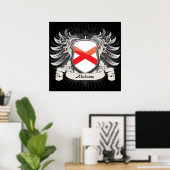 Alabama Crest Poster (Thuiskantoor)