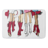 Alabama Dames Mode Cowboy Boot Rood Wit Badmat (Voorkant)