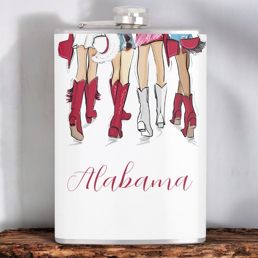 Alabama Dames Mode Cowboy Boots Petten Crimson Heupfles