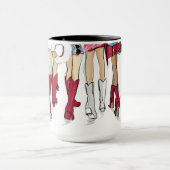 Alabama Dames Mode Cowboy Boots Petten Crimson Mok (Midden)