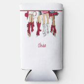 Alabama Dames Mode Cowboy Laarzen Petten Custom Seltzer Blikjeskoeler (Voorkant)