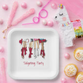 Alabama Dames Mode Cowboy Laarzen Tailgating Papieren Bordje (Feest)