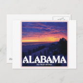 Alabama Dark Sunset Briefkaart (Voorkant / Achterkant)