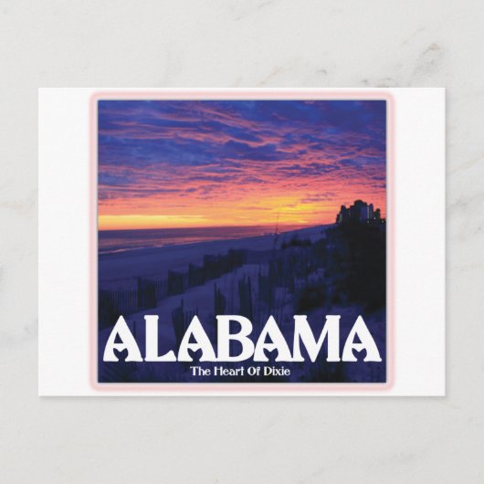 Alabama Dark Sunset Briefkaart (Voorkant)