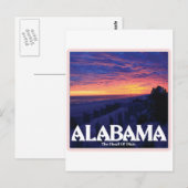Alabama Dark Sunset Briefkaart (Voorkant / Achterkant)