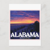 Alabama Dark Sunset Briefkaart (Voorkant)