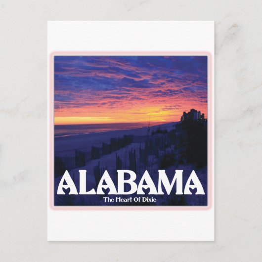 Alabama Dark Sunset Briefkaart (Voorkant)