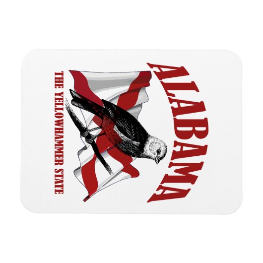 Alabama, de staat Yellowhammer Magneet (Horizontaal)