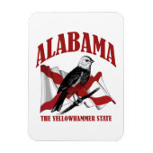Alabama, de staat Yellowhammer Magneet (Verticaal)