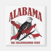 Alabama, de staat Yellowhammer Magneet (Voorkant)