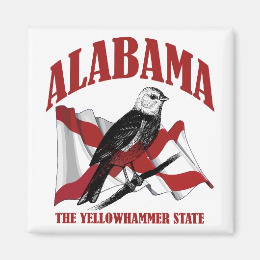 Alabama, de staat Yellowhammer Magneet (Voorkant)