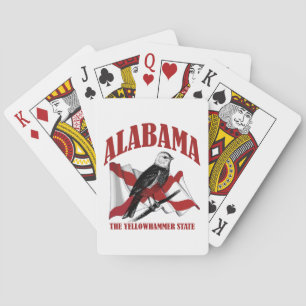 Alabama, de staat Yellowhammer Pokerkaarten