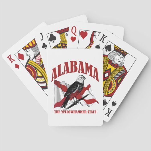 Alabama, de staat Yellowhammer Pokerkaarten (Achterkant)