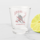Alabama, de staat Yellowhammer Shot Glas (Achterkant)