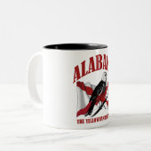 Alabama, de staat Yellowhammer Tweekleurige Koffiemok (Voorkant links)