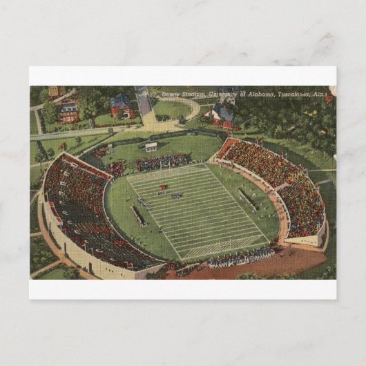 Alabama Denny Stadium  Briefkaart (Voorkant)