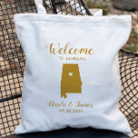 Alabama Destination Wedding Welcome Bag Tas<br><div class="desc">Het weekend is een cadeautas voor gasten uit de stad voor je bruiloft,  met afbeelding van Alabama. Vul tas met je favoriete godies.</div>