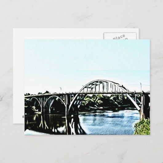 Alabama Edmund Pettus Bridge Briefkaart (Voorkant / Achterkant)
