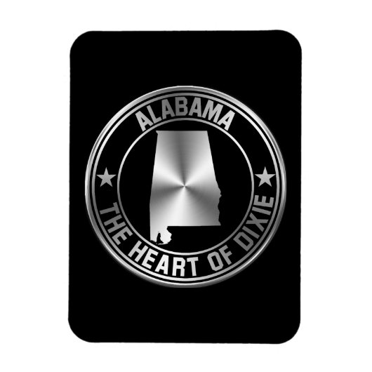 Alabama Emblem Magneet (Verticaal)