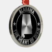 Alabama Emblem Metalen Ornament (Rechts)