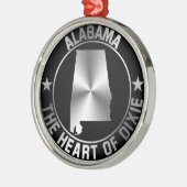 Alabama Emblem Metalen Ornament (Links)