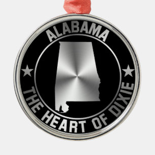 Alabama Emblem Metalen Ornament