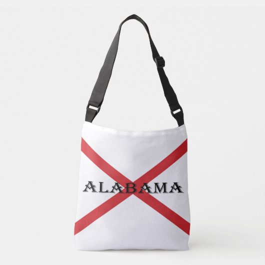 Alabama en de vlag cbbt crossbody tas (Voorkant)