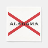 Alabama en de vlag servet (Voorkant)