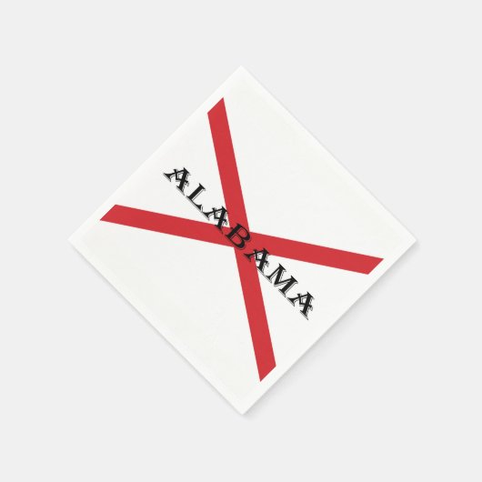 Alabama en de vlag servet (Hoek)