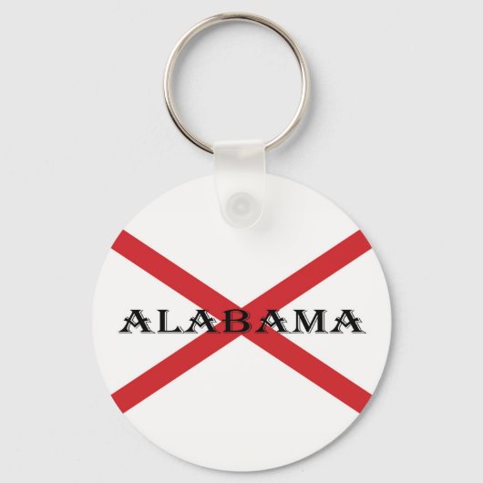 Alabama en Flag Kcn Sleutelhanger (Voorkant)