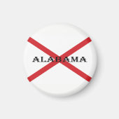 Alabama en Flag macn Magneet (Voorkant)