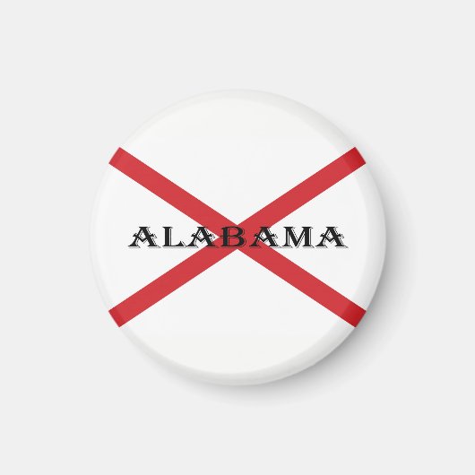 Alabama en Flag macn Magneet (Voorkant)