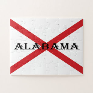 Alabama en Vlag 11x14 30pc jpcnt Legpuzzel