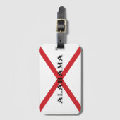 Alabama en Vlag bc ltcnt Bagagelabel (Voorkant (verticaal))