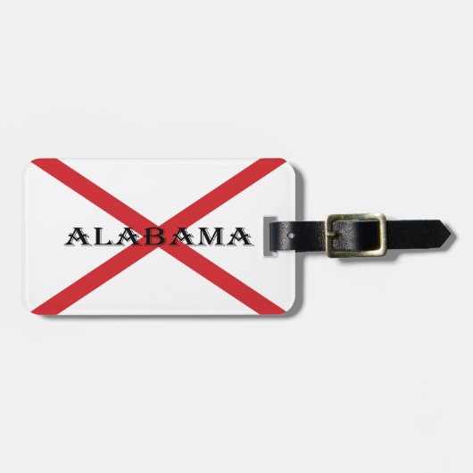 Alabama en vlag cd ltcnt bagagelabel (Voorkant horizontaal)