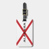 Alabama en vlag cd ltcnt bagagelabel (Voorkant verticaal)