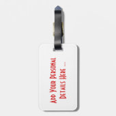 Alabama en vlag cd ltcnt bagagelabel (Achterkant verticaal)