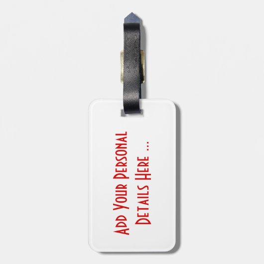 Alabama en vlag cd ltcnt bagagelabel (Achterkant verticaal)