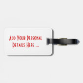 Alabama en vlag cd ltcnt bagagelabel (Achterkant horizontaal)