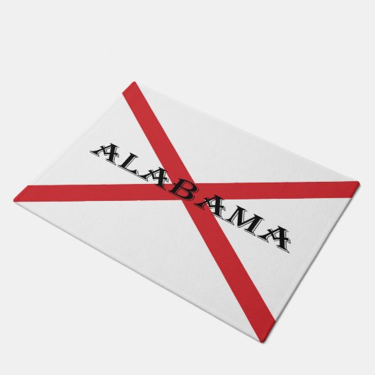 Alabama en vlag dmcnt deurmat (Schuin)