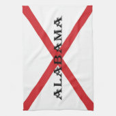 Alabama en vlag ktcnt theedoek (Verticaal)