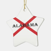 Alabama en Vlag orncn Keramisch Ornament (Links)