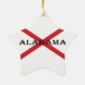 Alabama en Vlag orncn Keramisch Ornament (Achterkant)