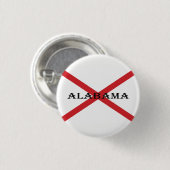 Alabama en vlag pbcnt ronde button 3,2 cm (Voorkant /achterkant)